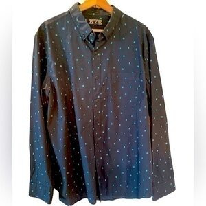 Rye Men’s navy long sleeved button down  casual shirt new with tag in xlg